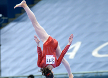 Bakıda idman gimnastikası üzrə Dünya Kuboku yarışlarının ikinci günü start götürüb. Azərbaycan, 20 fevral, 2016